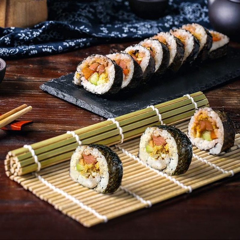 Sushi Mat Bamboo - DIY бамбуковая сушиница, роликовый коврик, инструменты