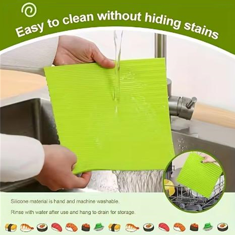 Многоразовый силиконовый коври – обзор и цена Sushi Mat Bamboo