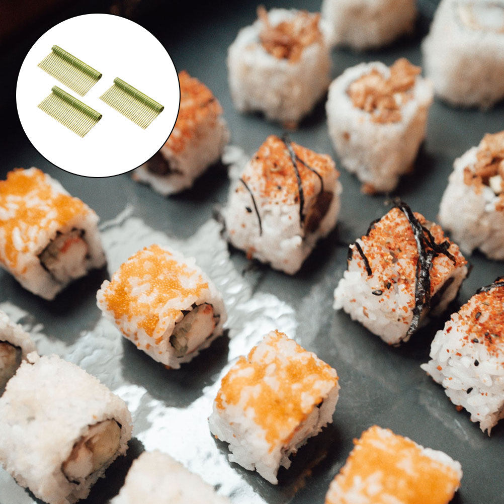 3 шт. бамбуковых коврика для п – обзор и цена Sushi Mat Bamboo