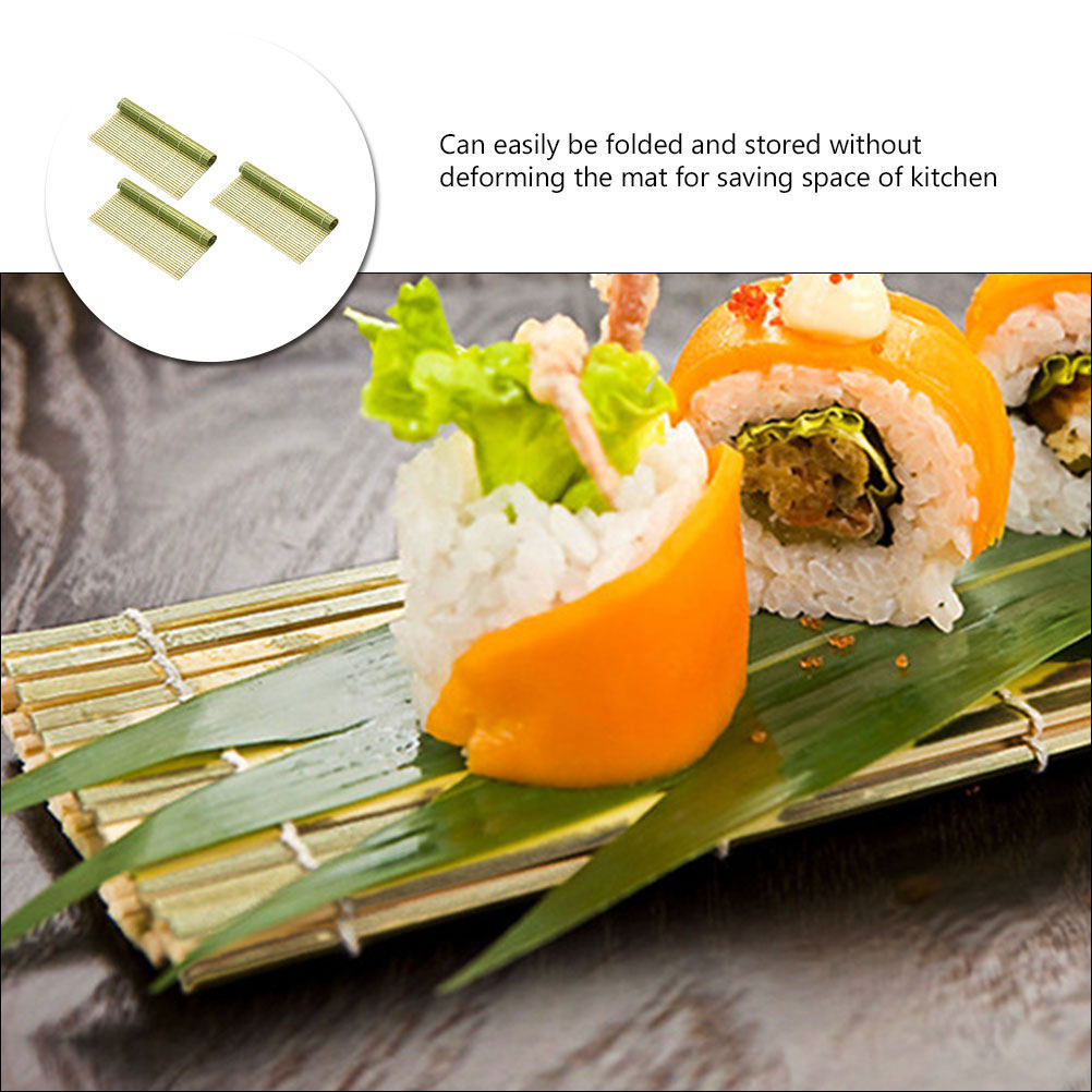 3 шт. бамбуковых коврика для п – обзор и цена Sushi Mat Bamboo