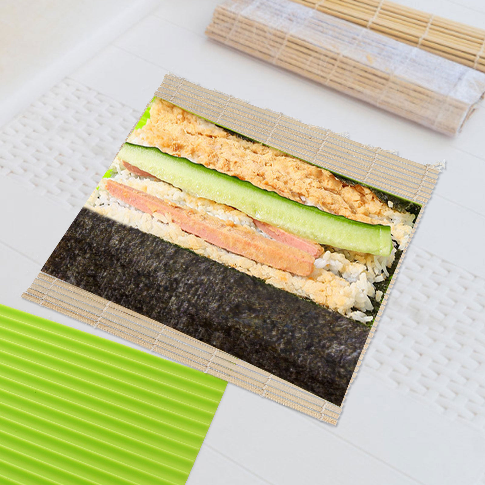 1 шт. зеленый бамбуковый коври – обзор и цена Sushi Mat Bamboo